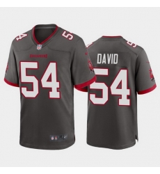 Men Nike Tampa Bay Buccaneers 54 Lavonte David Pewter Alternate Vapor Limited Jersey