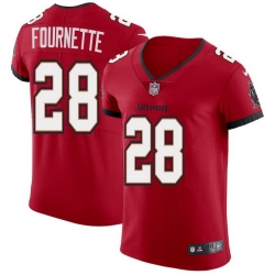 Men Tampa Bay Buccaneers 28 Leonard Fournette Men Nike Red Vapor Elite Jersey