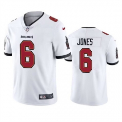 Men Tampa Bay Buccaneers 6 Julio Jones White Vapor Untouchable Limited Stitched Jersey