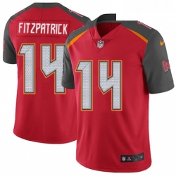 Mens Nike Tampa Bay Buccaneers 14 Ryan Fitzpatrick Red Team Color Vapor Untouchable Limited Player NFL Jersey