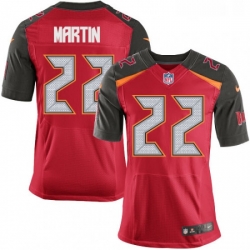 Mens Nike Tampa Bay Buccaneers 22 Doug Martin Elite Red Team Color NFL Jersey