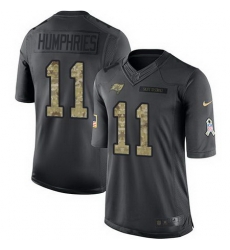 Nike Buccaneers #11 Adam Humphries Black Mens Stitched NFL Limited 2016 Salute to Service Jersey