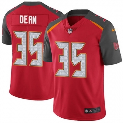 Nike Buccaneers 35 Jamel Dean Red Team Color Men Stitched NFL Vapor Untouchable Limited Jersey