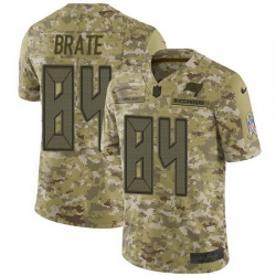 Nike Buccaneers #84 Cameron Brate Camo Mens Stitched NFL Limited 2018 Salute To Service Jersey