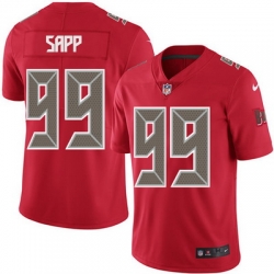 Nike Buccaneers #99 Warren Sapp Red Mens Stitched NFL Limited Rush Jersey