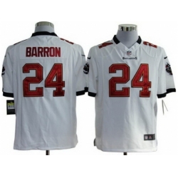 Nike Tampa Bay Buccaneers 24 Mark Barron White Game NFL Jersey