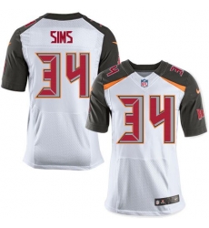 Nike Tampa Bay Buccaneers #34 Charles Sims White Men 27s Stitched NFL New Elite Jersey