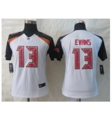 Women 2014 New Nike Tampa Bay Buccaneers #13 Evans White Jerseys