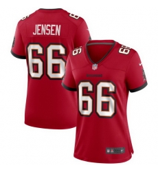 Women Nike Tampa Bay Buccaneers 66 Ryan Jensen Red Vapor Limited Jersey