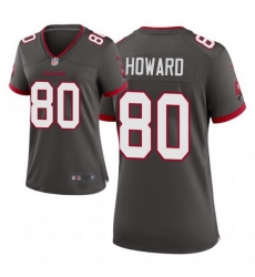 Women Nike Tampa Bay Buccaneers 80 O J Howard Pewter Alternate Vapor Limited Football Jersey