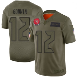 Youth Buccaneers 12 Chris Godwin Camo Stitched Football Limited 2019 Salute to Service Jersey