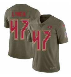 Youth Nike Tampa Bay Buccaneers 47 John Lynch Limited Olive 2017 Salute to Service NFL Jersey