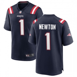 Men New England Patriots 1 Cam Newton Nike Navy Vapor Rush Limited Player Jersey