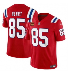 Men New England Patriots  85 Hunter Henry Red 2026 F U S E  4 Star C Pach Vapor Limited Stitched Football Jersey