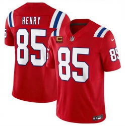 Men New England Patriots  85 Hunter Henry Red 2026 F U S E  4 Star C Pach Vapor Limited Stitched Football Jersey