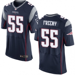 Men Nike New England Patriots #55 Jonathan Freeny Navy Blue Elite Jersey