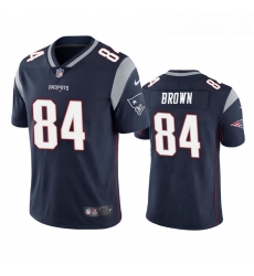 Men Nike New England Patriots 84 Antonio Brown Navy Blue Vapor Limited Jersey