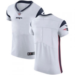 Men Nike Patriots Blank White Stitched NFL Vapor Untouchable Elite Jersey