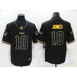 Men's New England Patriots #10 Mac Jones Black Nike Silver Inverted Legend Jersey