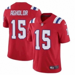 Men's New England Patriots #15 Nelson Agholor Red Vapor Untouchable Limited Stitched Jersey