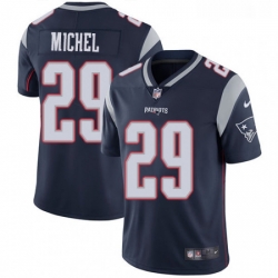 Mens Nike New England Patriots 29 Sony Michel Navy Blue Team Color Vapor Untouchable Limited Player NFL Jersey