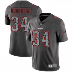 Mens Nike New England Patriots 34 Rex Burkhead Gray Static Vapor Untouchable Limited NFL Jersey