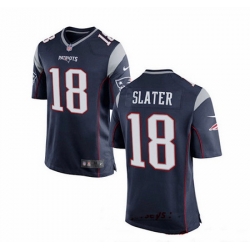 New England Patriots 18 Matthew Slater Blue Vapor Limited Jersey