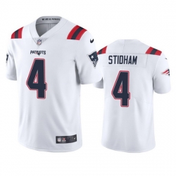 New England Patriots 4 Jarrett Stidham Men Nike White 2020 Vapor Limited Jersey