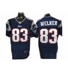 Nike New England Patriots 83 Wes Welker blue Elite NFL Jersey