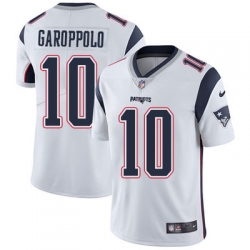 Nike Patriots #10 Jimmy Garoppolo White Mens Stitched NFL Vapor Untouchable Limited Jersey