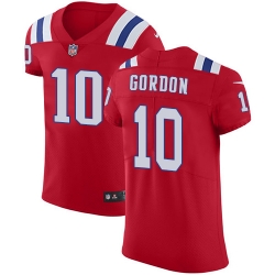 Nike Patriots #10 Josh Gordon Red Alternate Men Stitched NFL Vapor Untouchable Elite Jersey