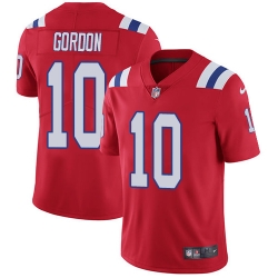 Nike Patriots #10 Josh Gordon Red Alternate Men Stitched NFL Vapor Untouchable Limited Jersey