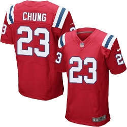 Nike Patriots #23 Patrick Chung Red Alternate Mens Stitched NFL Elite Jersey