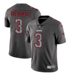 Nike Patriots #3 Stephen Gostkowski Gray Static Mens NFL Vapor Untouchable Game Jersey