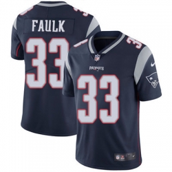 Nike Patriots #33 Kevin Faulk Navy Blue Team Color Mens Stitched NFL Vapor Untouchable Limited Jersey