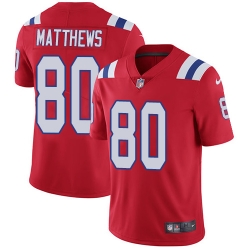 Nike Patriots #80 Jordan Matthews Red Alternate Mens Stitched NFL Vapor Untouchable Limited Jersey