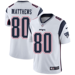 Nike Patriots #80 Jordan Matthews White Mens Stitched NFL Vapor Untouchable Limited Jersey