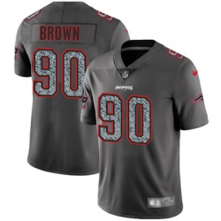 Nike Patriots #90 Malcom Brown Gray Static Mens NFL Vapor Untouchable Game Jersey