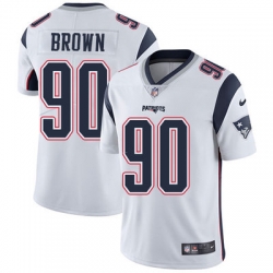 Nike Patriots #90 Malcom Brown White Mens Stitched NFL Vapor Untouchable Limited Jersey