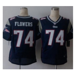 nike nfl jerseys new england patriots 74 flowers blue[Elite][flowers]