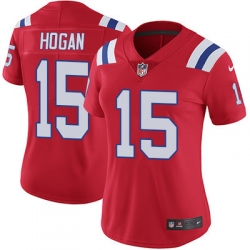 Nike Patriots #15 Chris Hogan Red Alternate Womens Stitched NFL Vapor Untouchable Limited Jersey