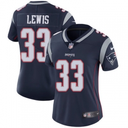 Nike Patriots #33 Dion Lewis Navy Blue Team Color Womens Stitched NFL Vapor Untouchable Limited Jersey