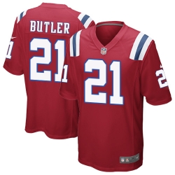 Nike Patriots #21 Malcolm Butler Red Alternate Youth Stitched NFL Elite Jersey