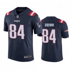 Youth Nike New England Patriots 84 Antonio Brown Navy Blue Rush Jersey