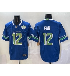 Men Seattle Seahawks 12 Fan Royal F U S E 2025 NFC West Champions Patch Limited Stitched Football Jersey Men Seattle Seahawks 12 Fan Royal F U S E 2025 NFC West Champions Patch Limited Stitched Football Jersey