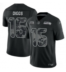 Men Seattle Seahawks 16 Trevon Diggs Black F U S E 2026 Salute to Service Limited Stitched Football Jersey Men Seattle Seahawks 16 Trevon Diggs Black F U S E 2026 Salute to Service Limited Stitched Football Jersey