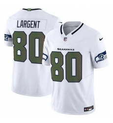 Men Seattle Seahawks  80 Steve Largent White 2025 F U S E   Rivalries  Vapor Untouchable Limited Stitched Football Jersey