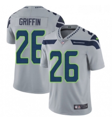 Mens Nike Seattle Seahawks 26 Shaquill Griffin Grey Alternate Vapor Untouchable Limited Player NFL Jersey