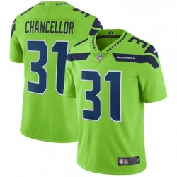 Mens Nike Seattle Seahawks 31 Kam Chancellor Limited Green Rush Vapor Untouchable NFL Jersey