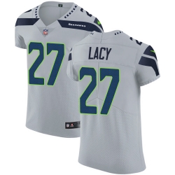 Nike Seahawks #27 Eddie Lacy Grey Alternate Mens Stitched NFL Vapor Untouchable Elite Jersey